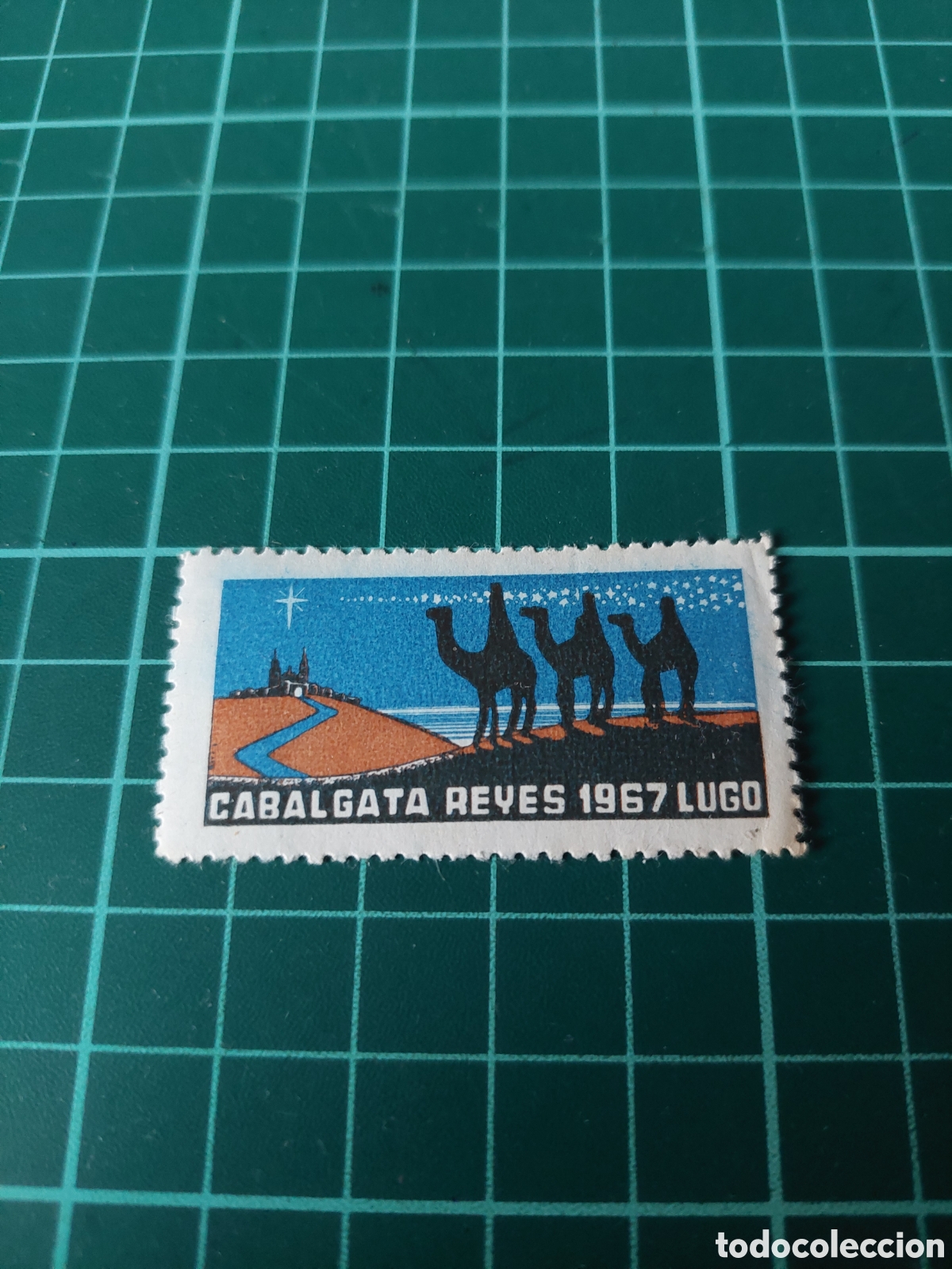 Otros art&iacute;culos de coleccionismo en papel: Lugo Cabalgata de reyes etiqueta sello