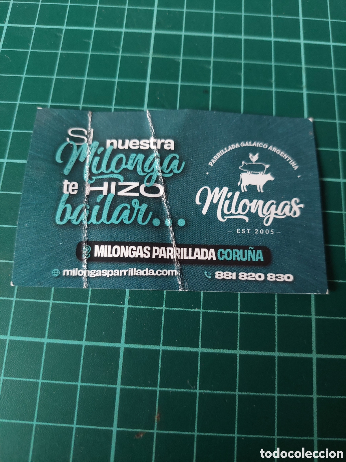 Otros art&iacute;culos de coleccionismo en papel: LA CORU&Ntilde;A MILONGAS PARRILLADA TARJETA