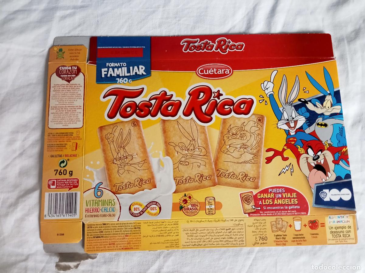 Otros art&iacute;culos de coleccionismo en papel: Caja Promocional Desmontada TostaRica Cu&eacute;tara - Looney Tunes x DC Comics WB100 (2023) Formato 760g