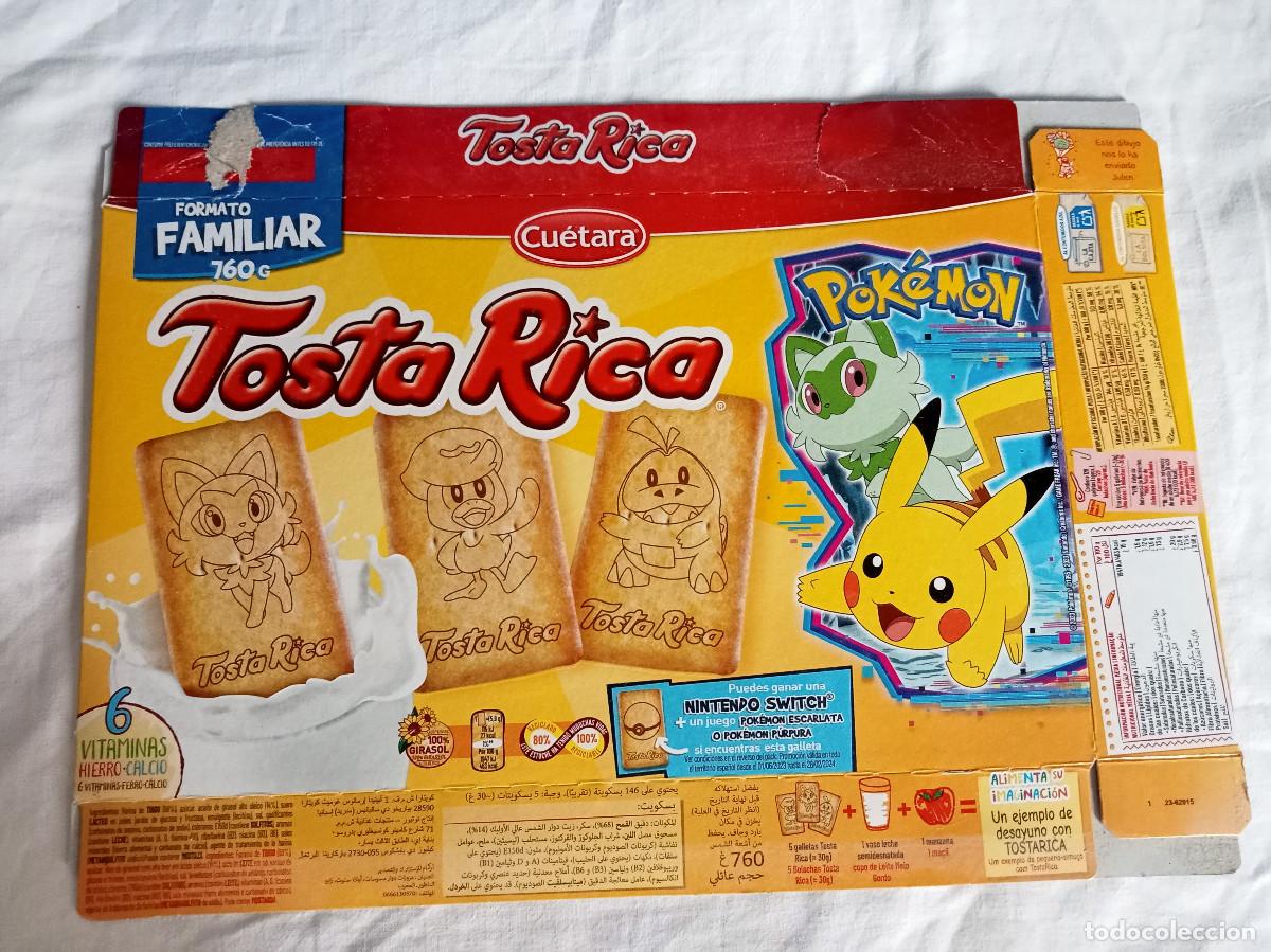 Otros art&iacute;culos de coleccionismo en papel: Caja de cart&oacute;n promocional TostaRica (Cu&eacute;tara) - Edici&oacute;n Pok&eacute;mon Escarlata / Pok&eacute;mon P&uacute;rpura (2023)