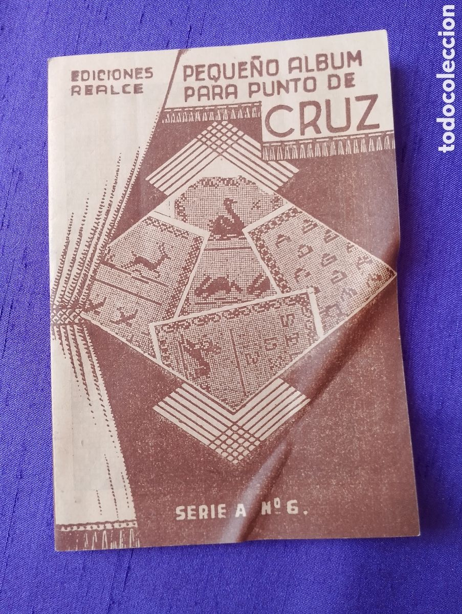 Otros art&iacute;culos de coleccionismo en papel: Peque&ntilde;o album para punto de cruz serie A n&uacute;mero 6 ediciones Realce.
