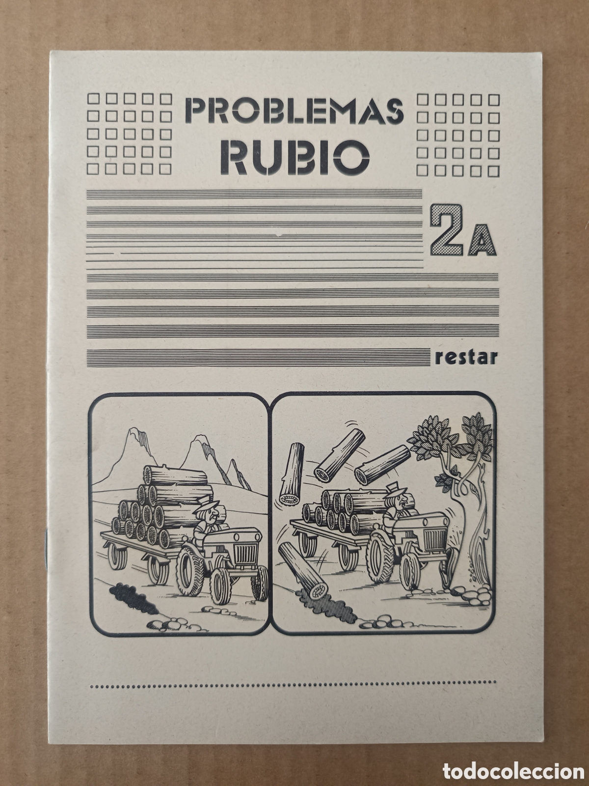 Otros art&iacute;culos de coleccionismo en papel: Cuadernillo Problemas Rubio 2A: Operaciones/ Restar (Ediciones T&eacute;cnicas Rubio, 1977). Sin usar.