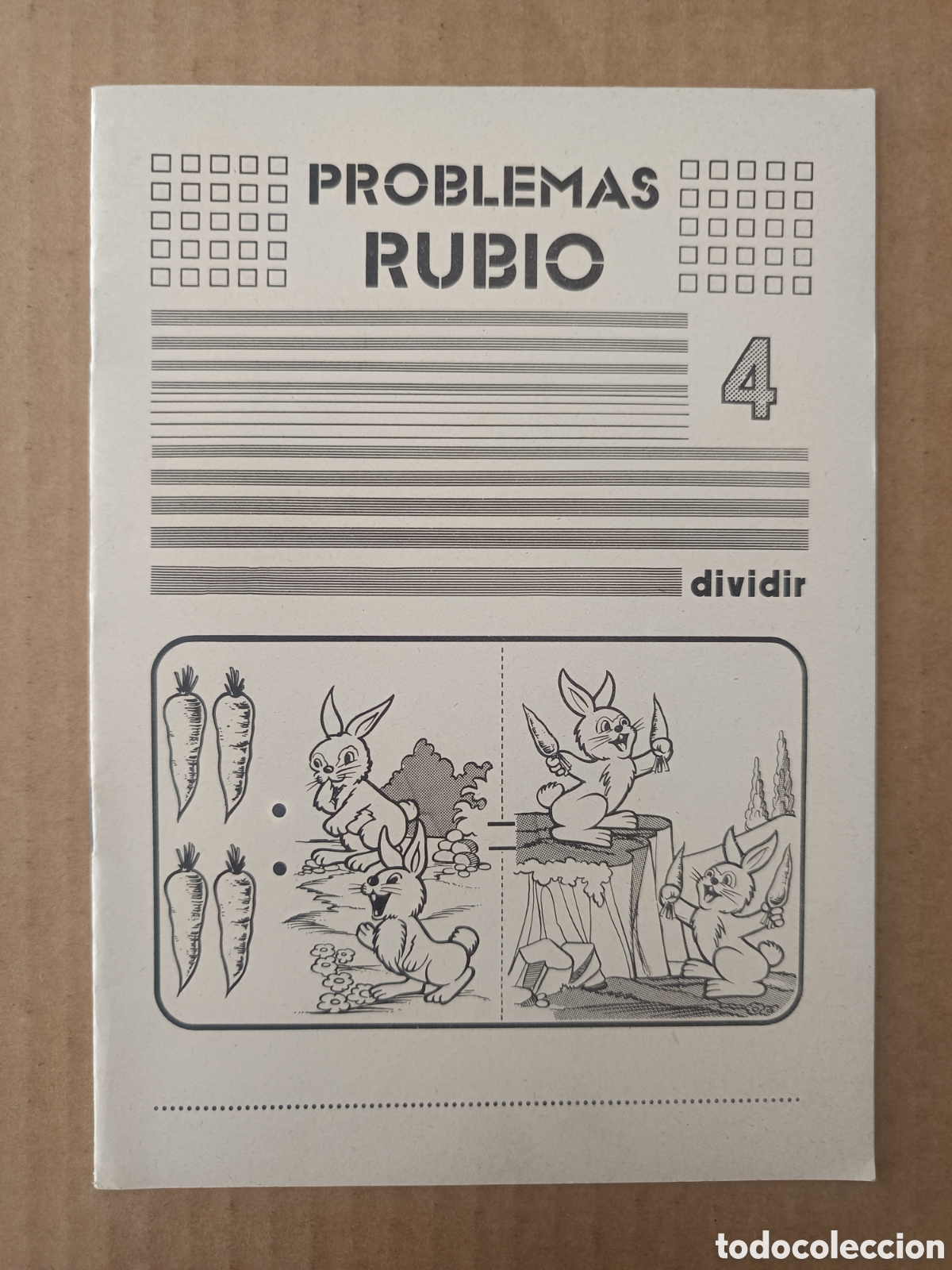 Otros art&iacute;culos de coleccionismo en papel: Cuadernillo Problemas Rubio 4: Operaciones / Dividir (Ediciones T&eacute;cnicas Rubio, 1977). Sin usar.