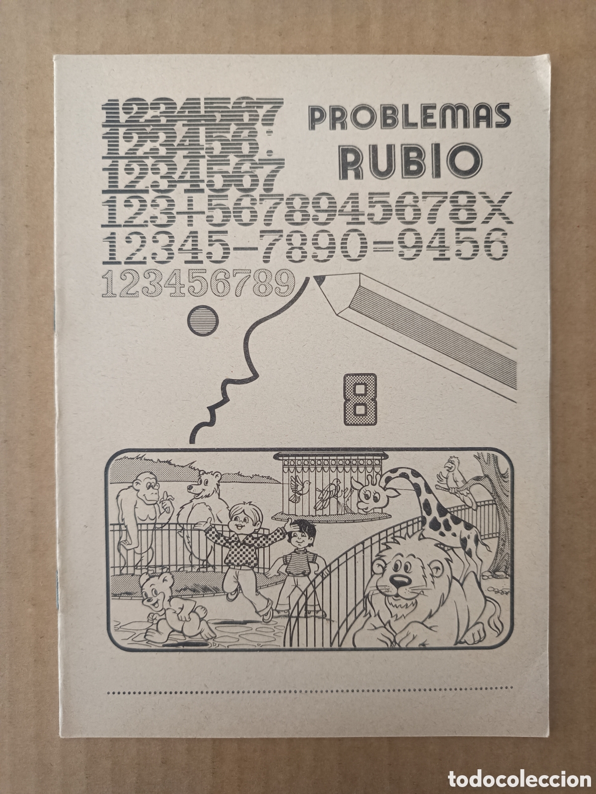 Otros art&iacute;culos de coleccionismo en papel: Cuadernillo Problemas Rubio 8 Dividir (Ediciones T&eacute;cnicas Rubio, 1978). Sin usar.