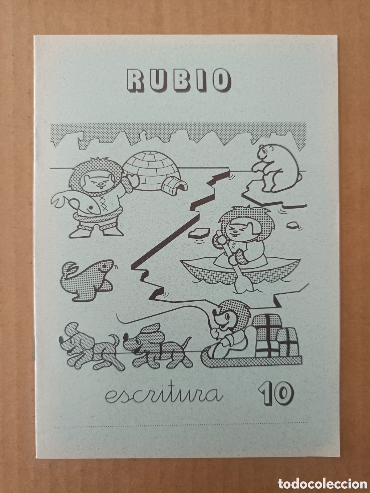 Otros art&iacute;culos de coleccionismo en papel: Cuadernillo Rubio Escritura 10 (Ediciones T&eacute;cnicas Rubio, 1984). Sin usar.