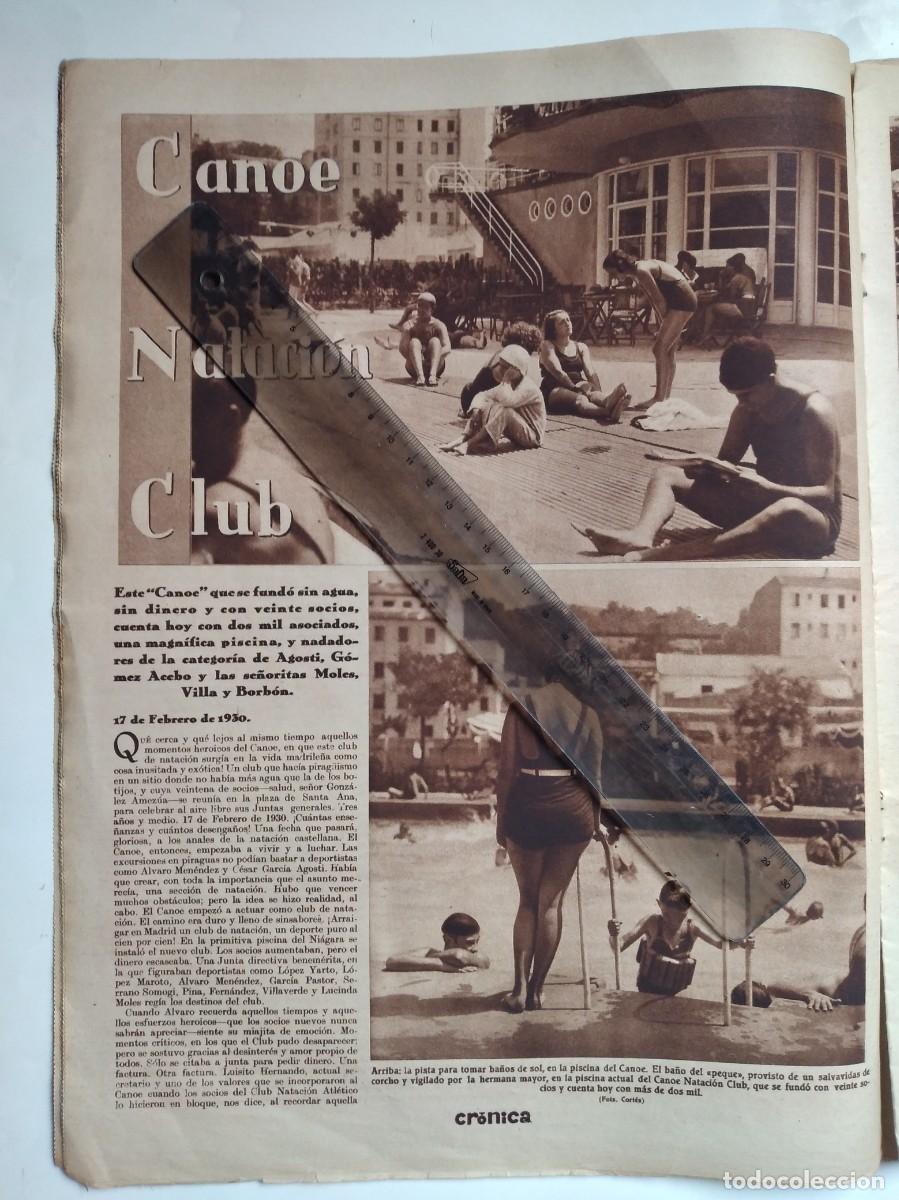 Otros art&iacute;culos de coleccionismo en papel: CLUB NATACI&Oacute;N CANOE PISCINA ENRIQUE GRANADOS DOS P&Aacute;GINAS REVISTA A&Ntilde;O 1933