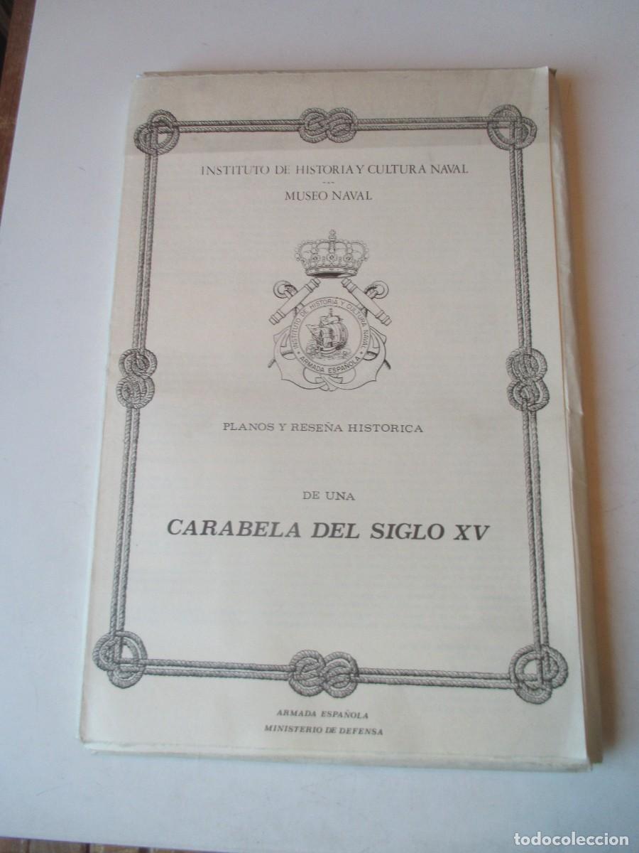 Otros art&iacute;culos de coleccionismo en papel: Planos y rese&ntilde;a hist&oacute;rica de una carabela del siglo XV W42059