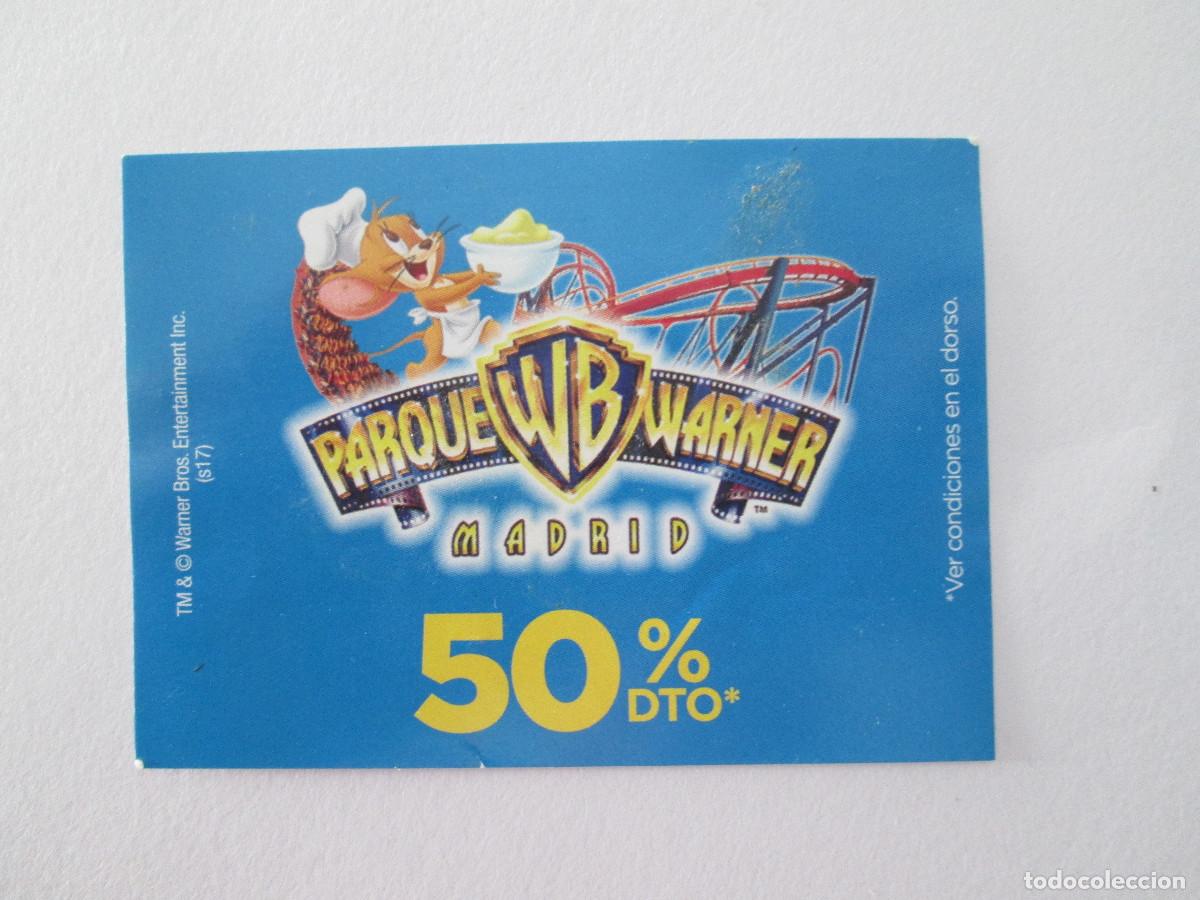 Otros art&iacute;culos de coleccionismo en papel: DESCUENTO ENTRADA PARQUE WARNER MADRID - 7X5