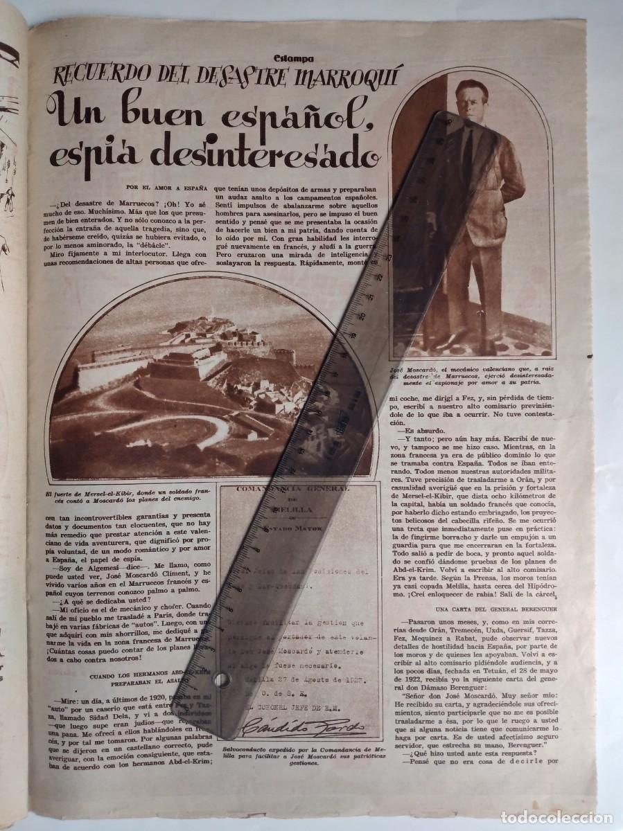 Otros art&iacute;culos de coleccionismo en papel: JOS&Eacute; MOSCARD&Oacute; CLIMENT DESASTRE DE MARRUECOS ESP&Iacute;A REPORTAJE DOS P&Aacute;GINAS REVISTA A&Ntilde;O 1931