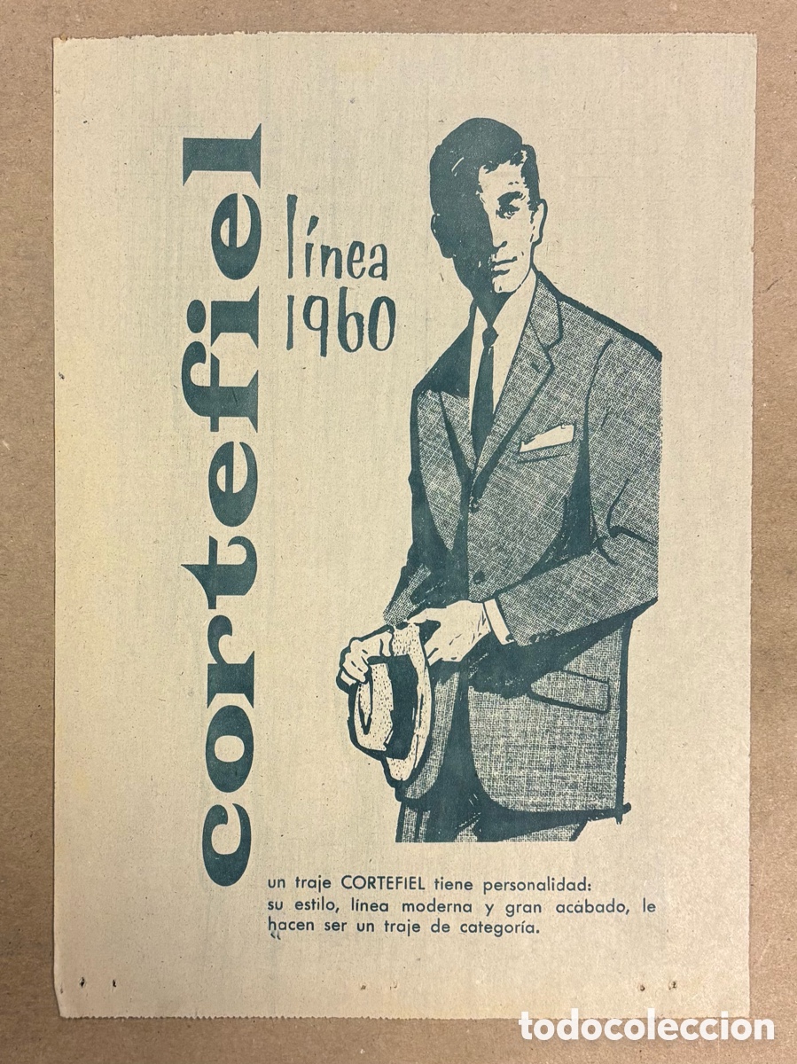 Otros art&iacute;culos de coleccionismo en papel: CORTEFIEL. ANUNCIO PUBLICITARIO PERI&Oacute;DICO ABC DE 1960.