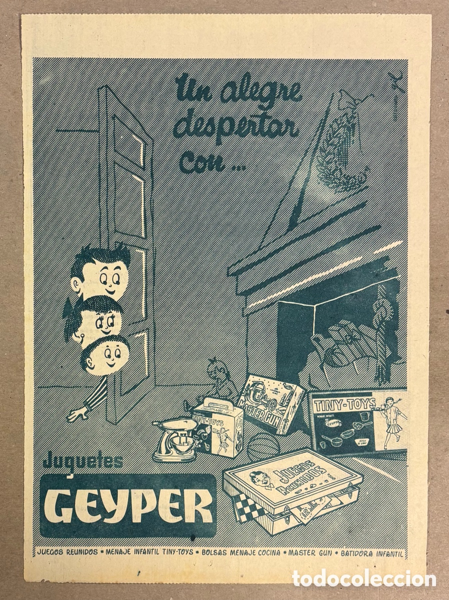 Otros art&iacute;culos de coleccionismo en papel: JUGUETES GEYPER. ANUNCIO PUBLICITARIO PERI&Oacute;DICO ABC A&Ntilde;OS 50