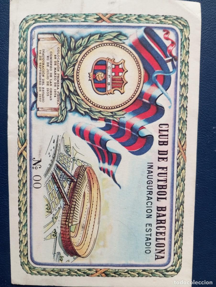 Otros art&iacute;culos de coleccionismo en papel: CLUB DE F&Uacute;TBOL BARCELONA, TARJETA RECUERDO DE LA INAUGURACI&Oacute;N