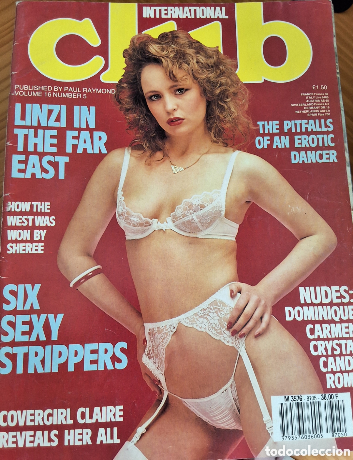 Otros art&iacute;culos de coleccionismo en papel: Club international revista erotica inglesa desnudos mujeres 16/5