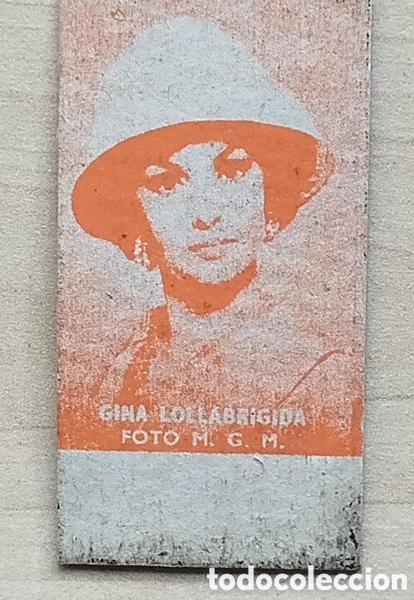 Otros art&iacute;culos de coleccionismo en papel: Ticket de b&aacute;scula, Gina Lollobrigida