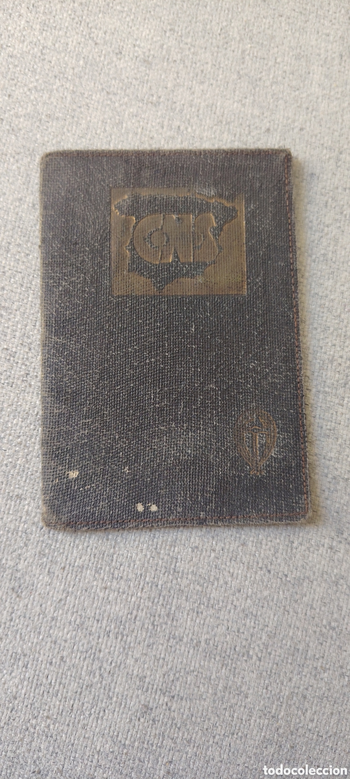 Otros art&iacute;culos de coleccionismo en papel: Carnet Central Nacional Sindicalista 1940 Barcelona &ndash; Sindicato Textil y del Vestido. Catalunya