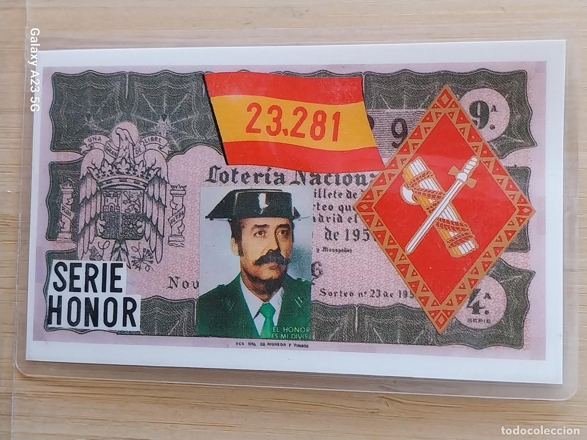 Otros art&iacute;culos de coleccionismo en papel: TEJERO GUARDIA CIVIL LOTERIA A&Ntilde;O 1986 TIPO CARNET IDENTIDAD PLASTIFICADO 11X7CMS