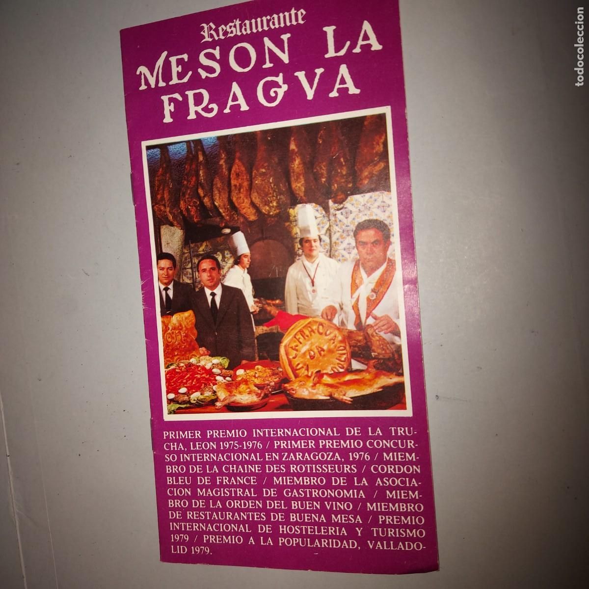 Otros art&iacute;culos de coleccionismo en papel: MESON LA FRAGUA VALLADOLID, ANTIGUAS RECETAS DE COCINA , A&Ntilde;OS 70