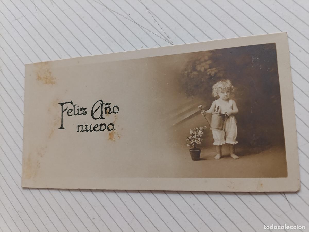 Otros art&iacute;culos de coleccionismo en papel: Felicitaci&oacute;n antigua de a&ntilde;o nuevo