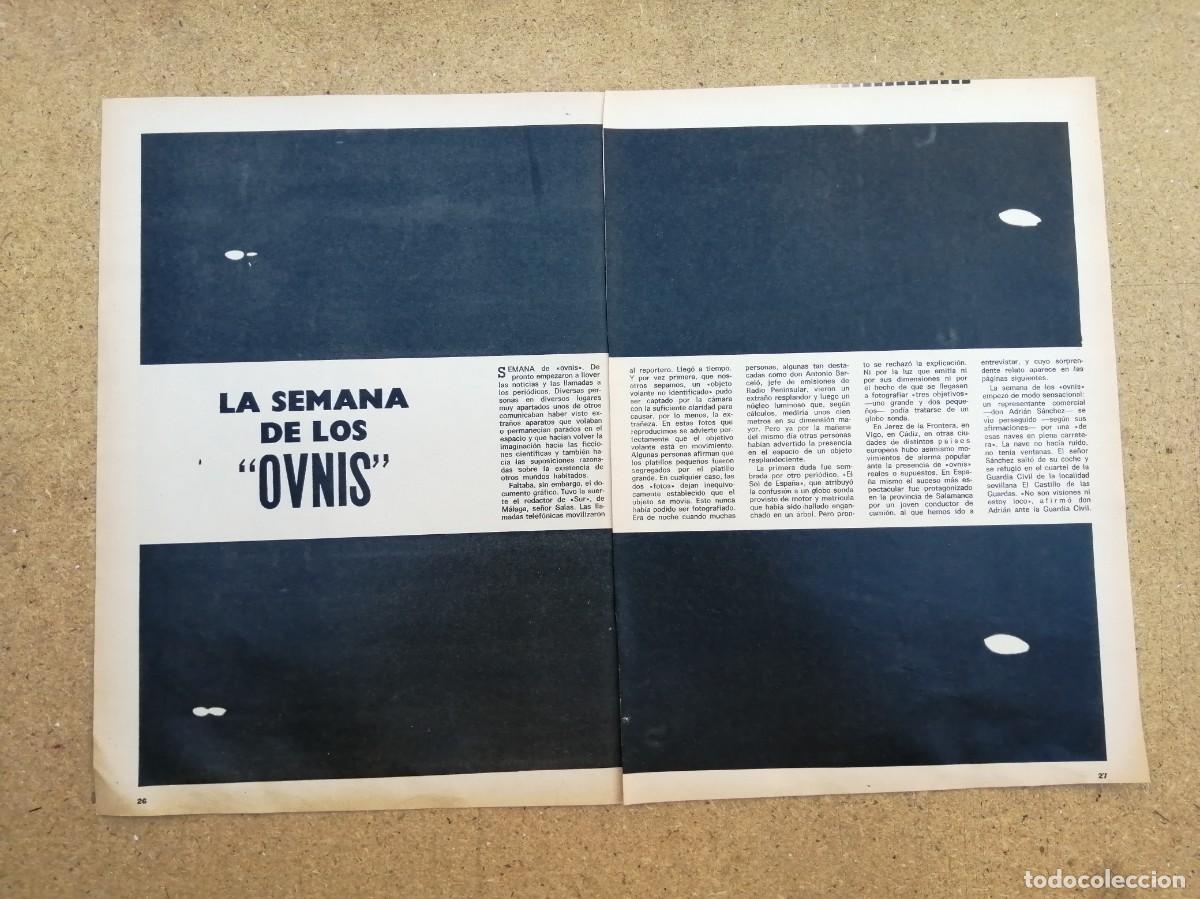 Otros art&iacute;culos de coleccionismo en papel: REPORTAJE. LA SEMANA DE LOS OVNIS