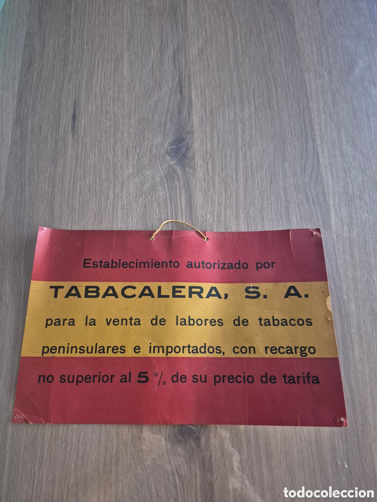 Otros art&iacute;culos de coleccionismo en papel: cartel antiguo de papel o cart&oacute;n de la compa&ntilde;&iacute;a espa&ntilde;ola Tabacalera, a&ntilde;os 50/60