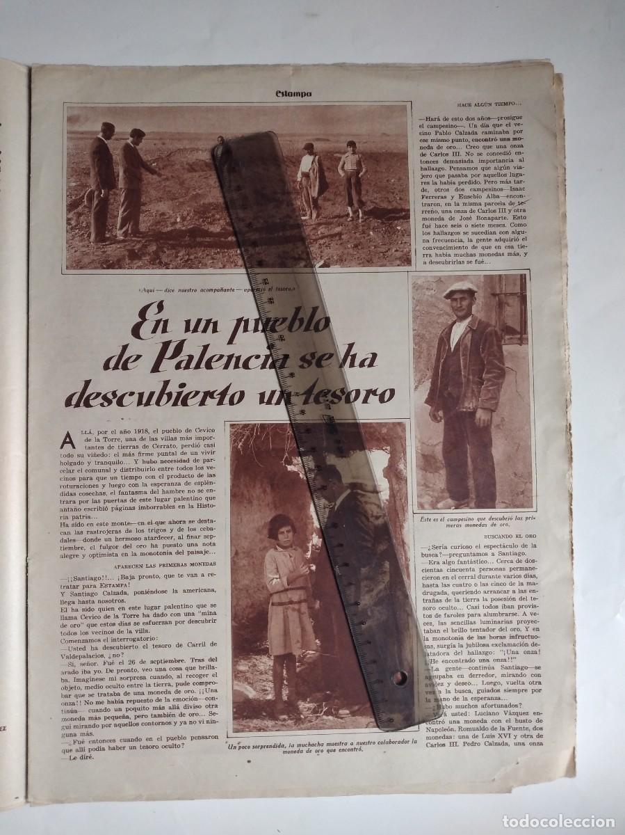 Otros art&iacute;culos de coleccionismo en papel: CEVICO DE LA TORRE PALENCIA TESORO MONEDAS ORO CARRIL DE VALDEPALACIOS SANTIAGO CALZADA A&Ntilde;O 1933