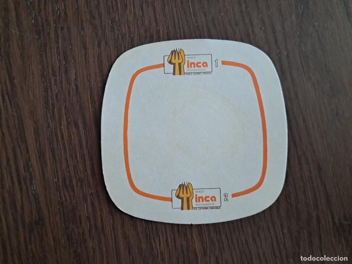 Otros art&iacute;culos de coleccionismo en papel: posavasos de publicidad, restaurante snak Inca, Oporto.