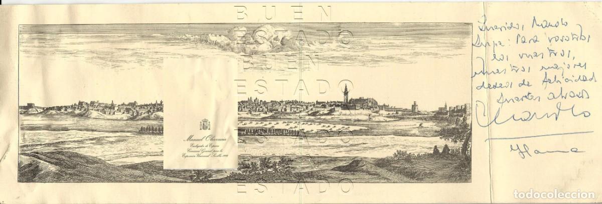 Otros art&iacute;culos de coleccionismo en papel: MANUEL OLIVENCIA EMBAJADOR DE ESPA&Ntilde;A FELICITACION A MANUEL CLAVERO AREVALO M41
