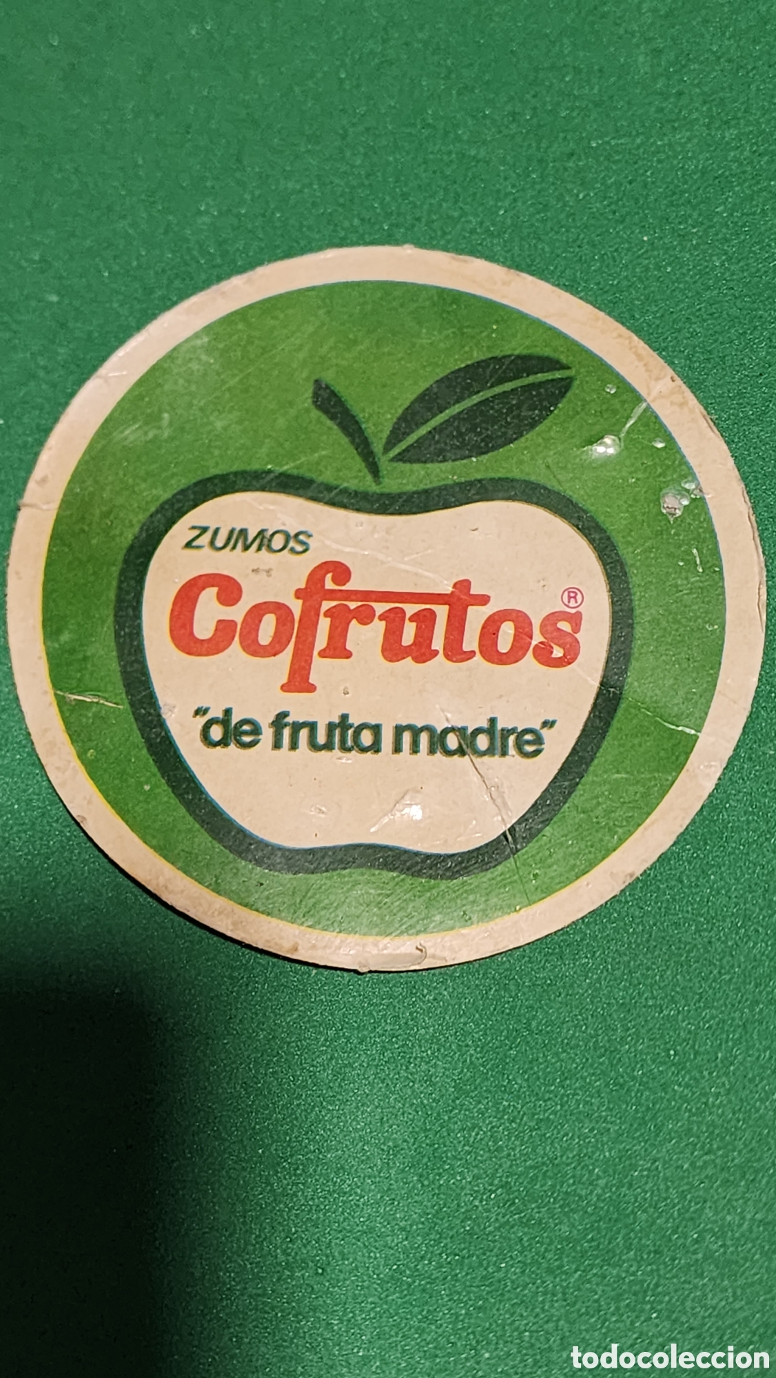 Otros art&iacute;culos de coleccionismo en papel: Antigua Pegatina Adhesivo Zumos Cofrutos &rdquo;De Fruta Madre&rdquo; - A&ntilde;os 80 Original Publicidad Vintage