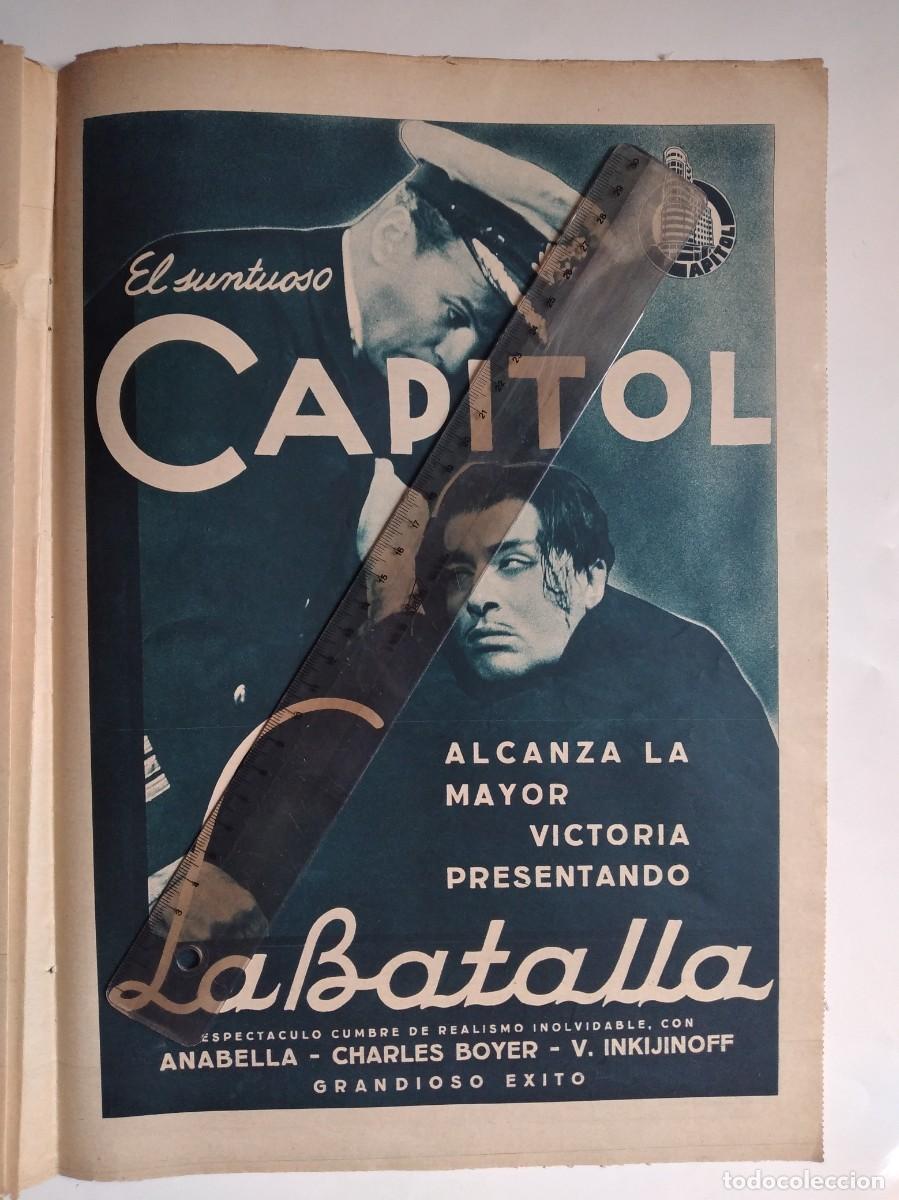 Otros art&iacute;culos de coleccionismo en papel: CINE CAPITOL LA BATALLA CHARLES BOYER ANABELLA ANNABELLA V. INKIJINOFF PUBLICIDAD A&Ntilde;O 1933