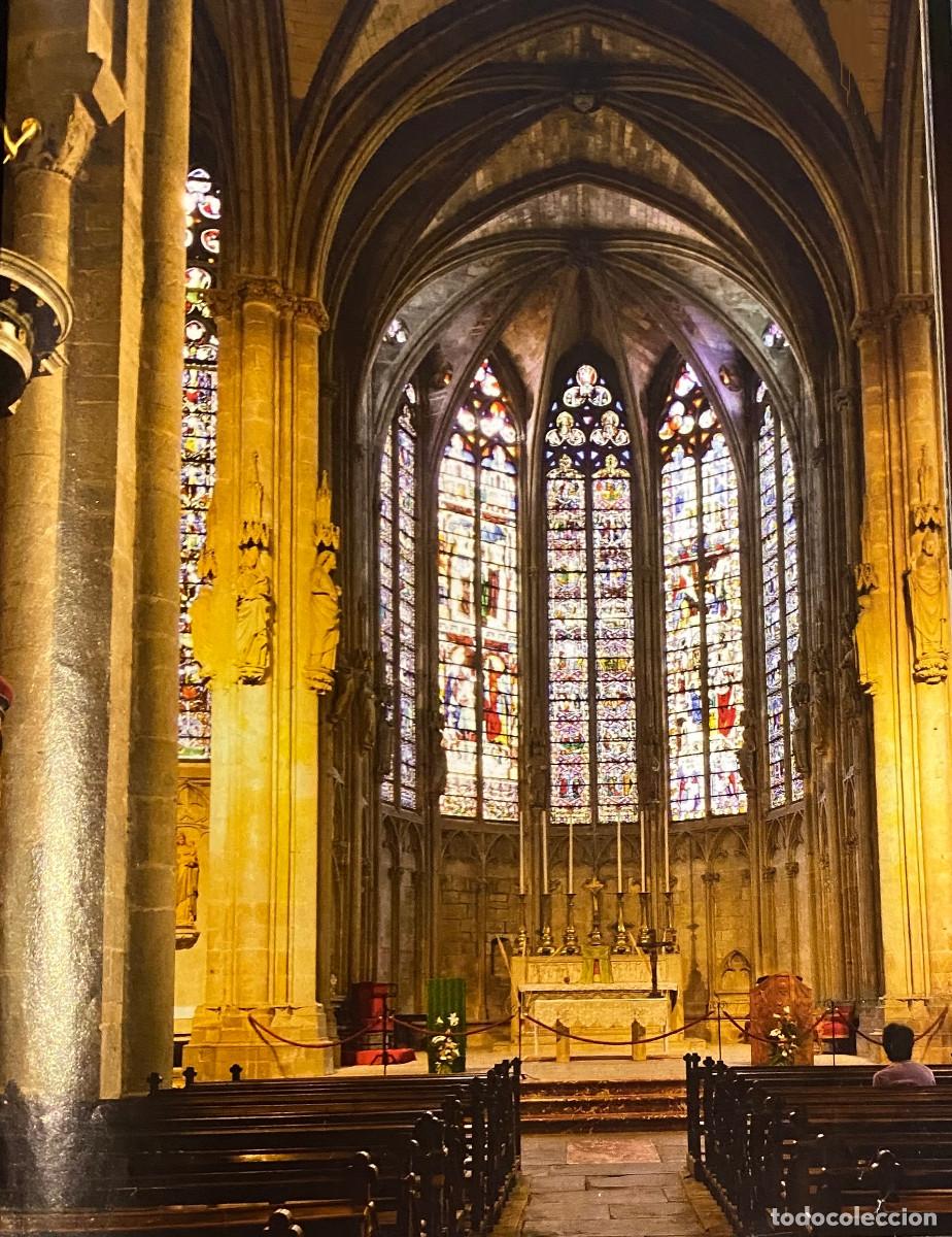 Otros art&iacute;culos de coleccionismo en papel: Fotograf&iacute;a art&iacute;stica. Interior de la Catedral de Carcasona, Francia. Tama&ntilde;o folio, enmarcable. Nueva