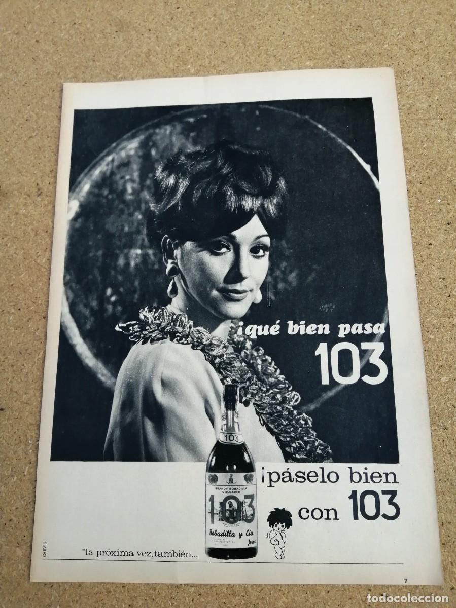 Otros art&iacute;culos de coleccionismo en papel: ANUNCIO. BRANDY 103.