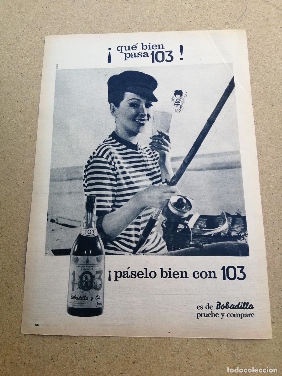 Otros art&iacute;culos de coleccionismo en papel: ANUNCIO. BRANDY 103.