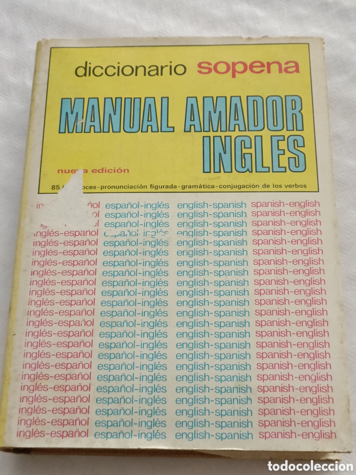 Otros art&iacute;culos de coleccionismo en papel: diccionario &rdquo;Manual Amador Ingl&eacute;s&rdquo; publicado por la Editorial Ram&oacute;n Sopena