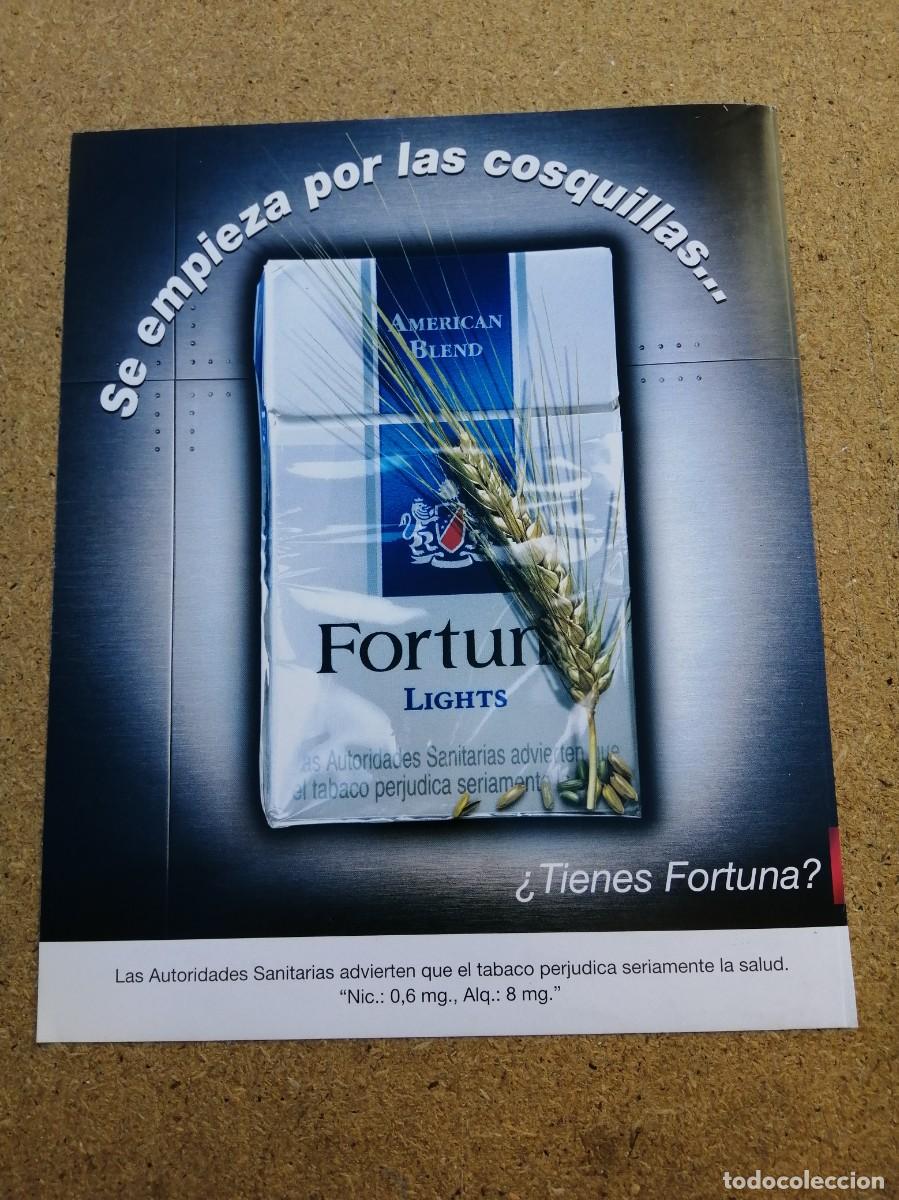 Otros art&iacute;culos de coleccionismo en papel: ANUNCIO. FORTUNA LIGHTS
