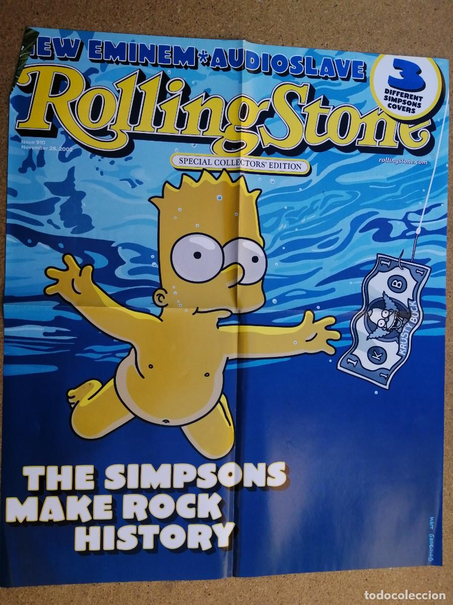 Otros art&iacute;culos de coleccionismo en papel: POSTER REVISTA ROLLING STONE. LOS SIMPSON - ANGELINA JOLIE