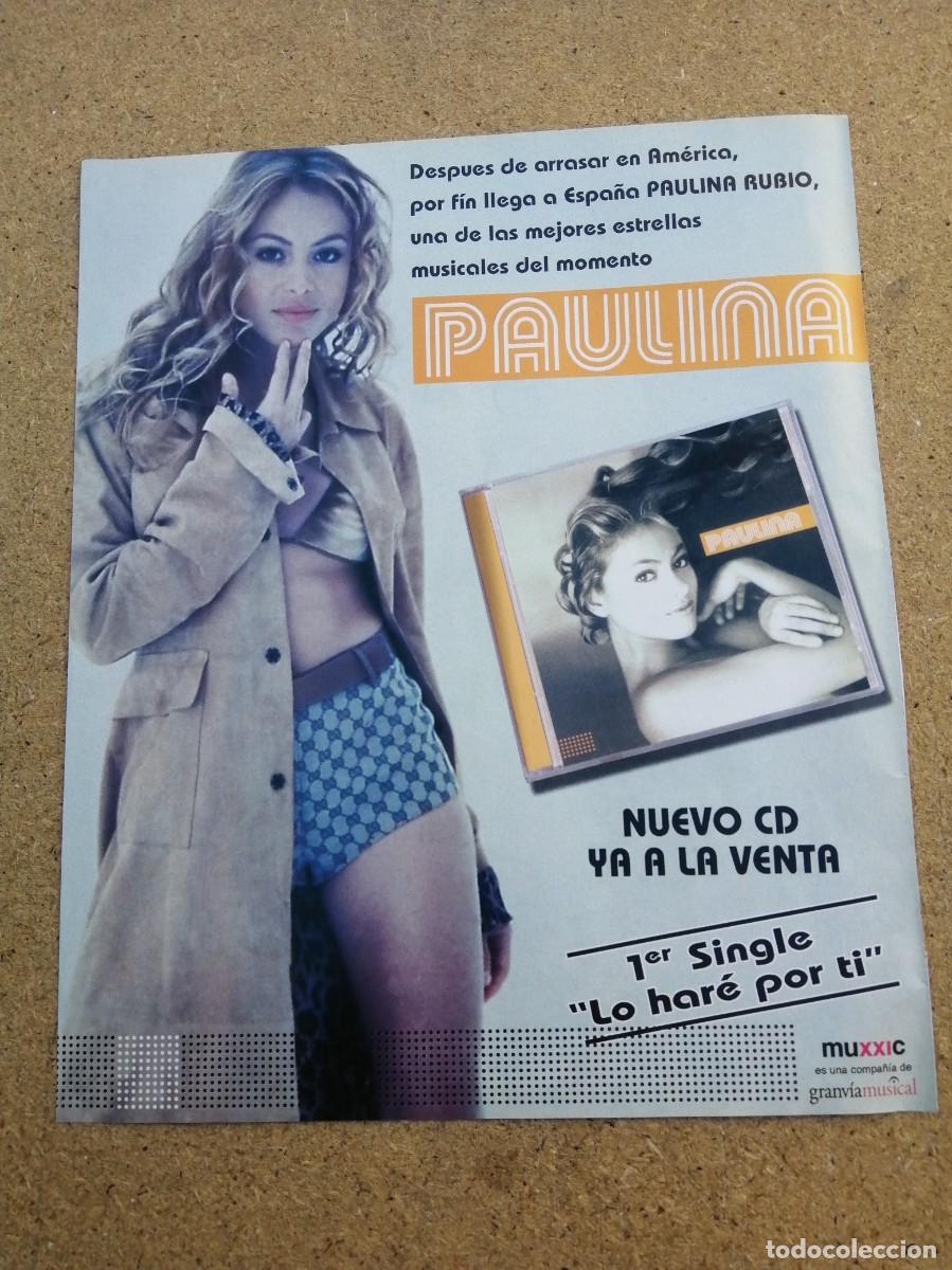 Otros art&iacute;culos de coleccionismo en papel: ANUNCIO. DISCO PAULINA RUBIO - Foto 1