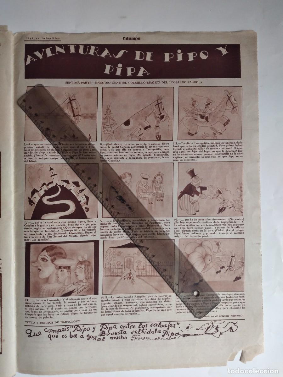 Otros art&iacute;culos de coleccionismo en papel: AVENTURAS DE PIPO Y PIPA BARTOLOZZI EL COLMILLO M&Aacute;GICO DEL LEOPARDO PARDO HOJA REVISTA A&Ntilde;O 1933