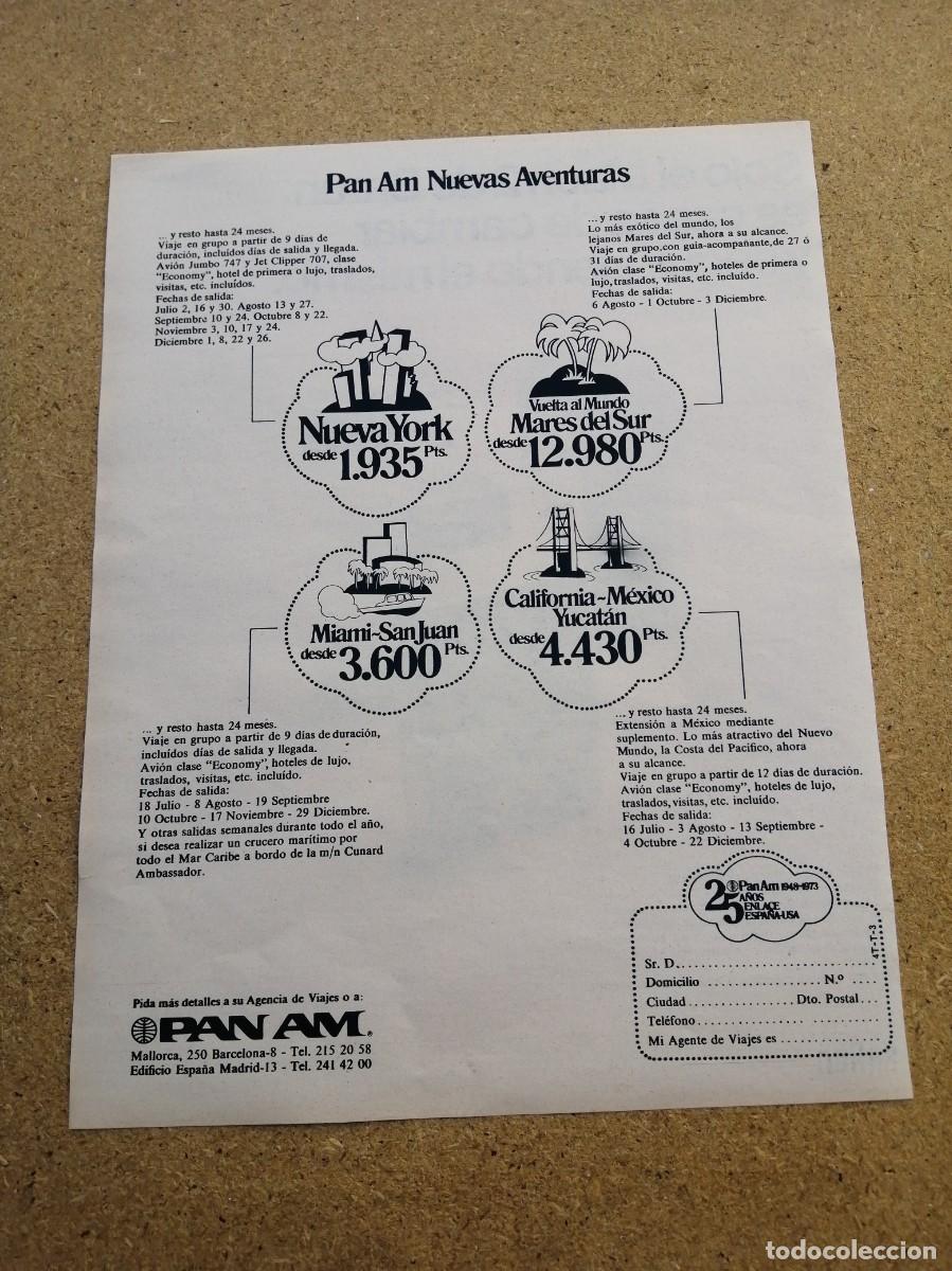 Otros art&iacute;culos de coleccionismo en papel: ANUNCIO. PANAM, NUEVAS AVENTURAS