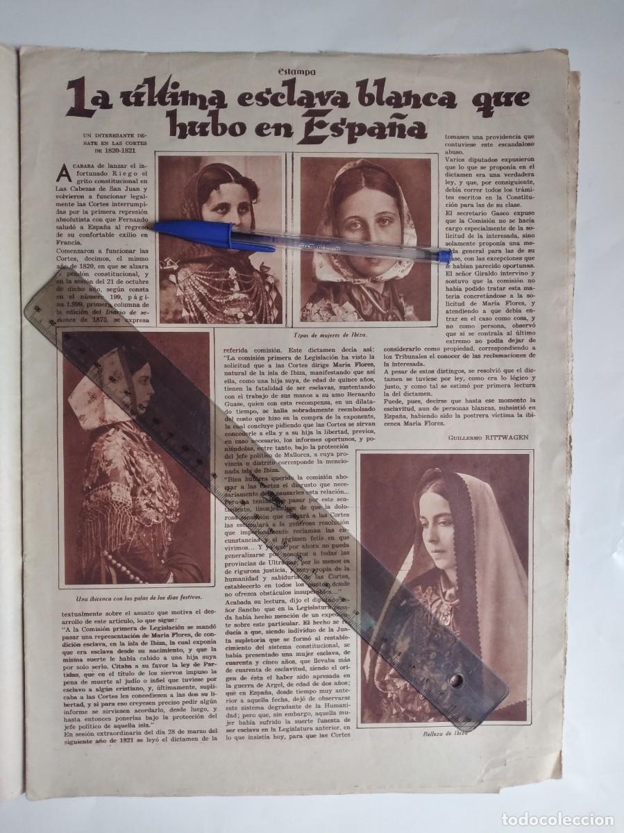Otros art&iacute;culos de coleccionismo en papel: MAR&Iacute;A FLORES IBIZA &Uacute;LTIMA ESCLAVA BLANCA AMO BERNARDO GUASE TRAJE DE GALA TRADICIONAL A&Ntilde;O 1933