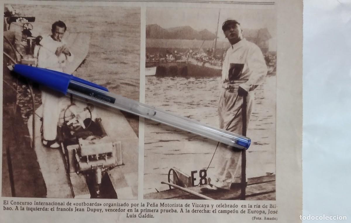 Otros art&iacute;culos de coleccionismo en papel: OUTBOARDS RIA DE BILBAO PE&Ntilde;A MOTORISTA VIZCAYA JOS&Eacute; LUIS GALDIZ CAMPE&Oacute;N EUROPA RECORTE A&Ntilde;O 1933