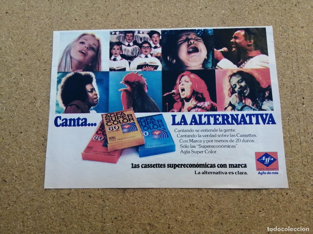 Otros art&iacute;culos de coleccionismo en papel: ANUNCIO. CASSETTE AGFA