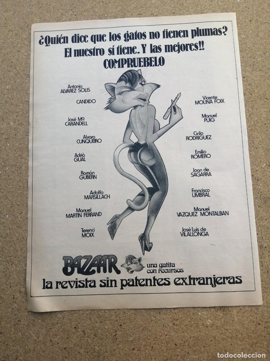 Otros art&iacute;culos de coleccionismo en papel: ANUNCIO. REVISTA BAZAAR
