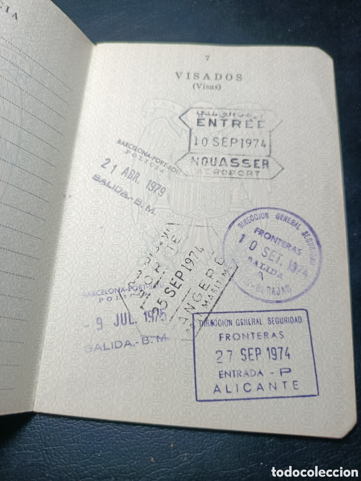 Otros art&iacute;culos de coleccionismo en papel: Pasaporte Espa&ntilde;a 1974 - Foto 5