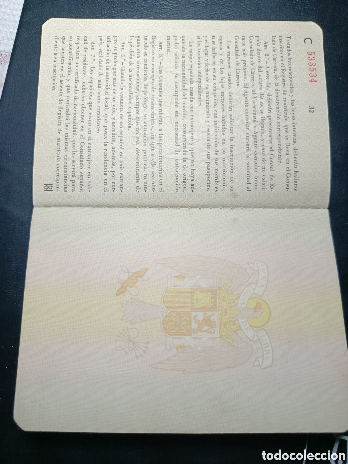 Otros art&iacute;culos de coleccionismo en papel: Pasaporte Espa&ntilde;a 1974 - Foto 6