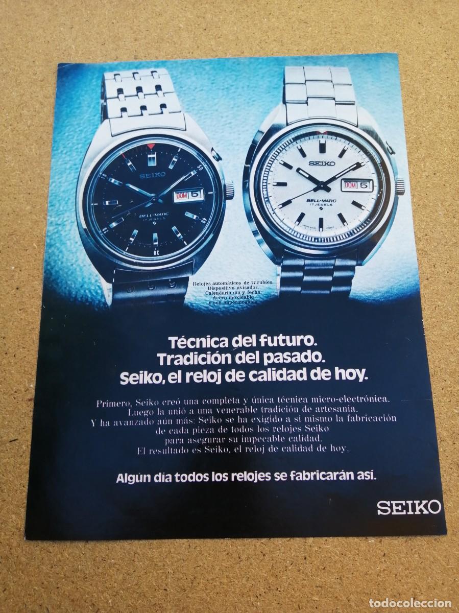 Otros art&iacute;culos de coleccionismo en papel: ANUNCIO. RELOJ SEIKO