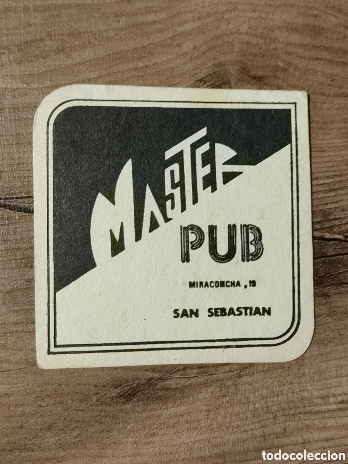 Otros art&iacute;culos de coleccionismo en papel: Posavaso PUB Master San Sebasti&aacute;n