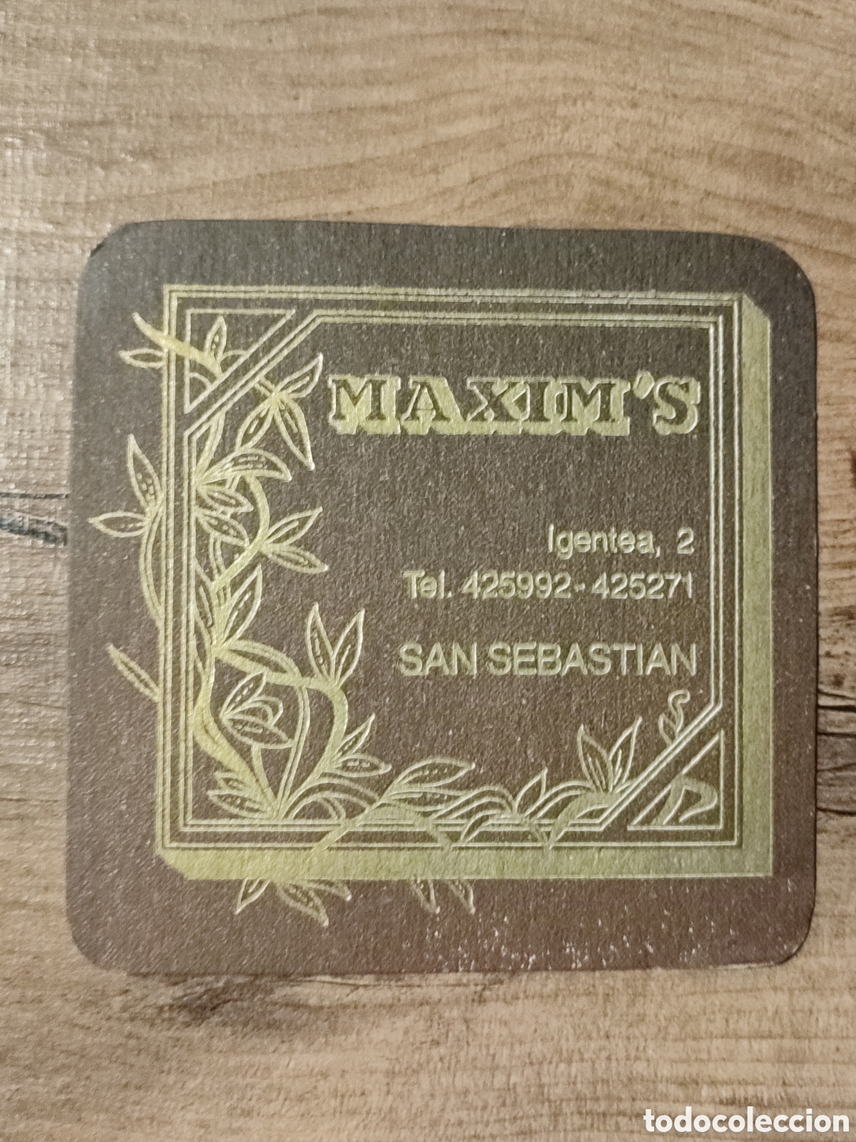 Otros art&iacute;culos de coleccionismo en papel: Posavaso PUB y Cabaret Maxim's SAN SEBASTI&Aacute;N