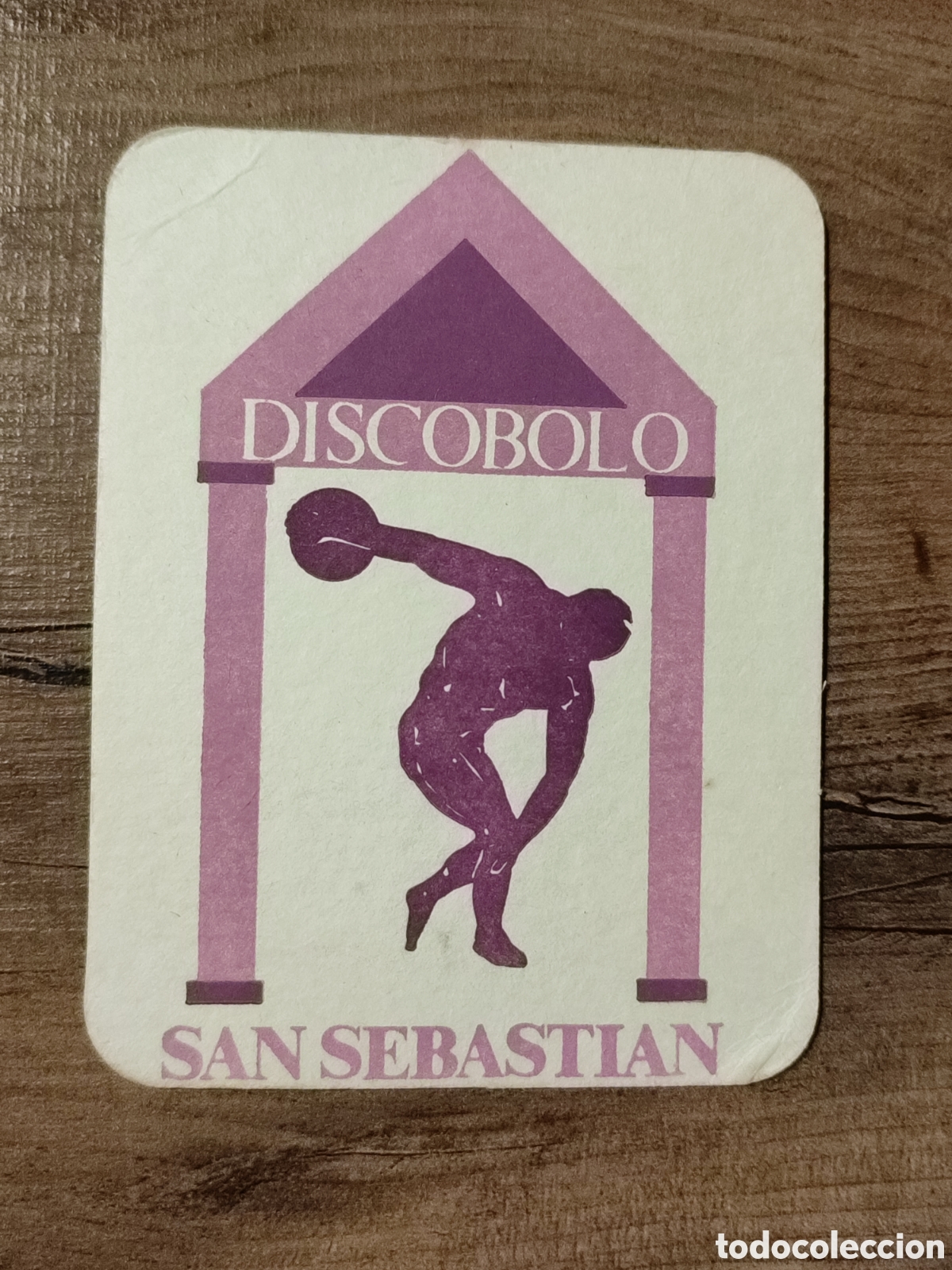 Otros art&iacute;culos de coleccionismo en papel: Posavaso DISCOTECA Disc&oacute;bolo SAN SEBASTI&Aacute;N