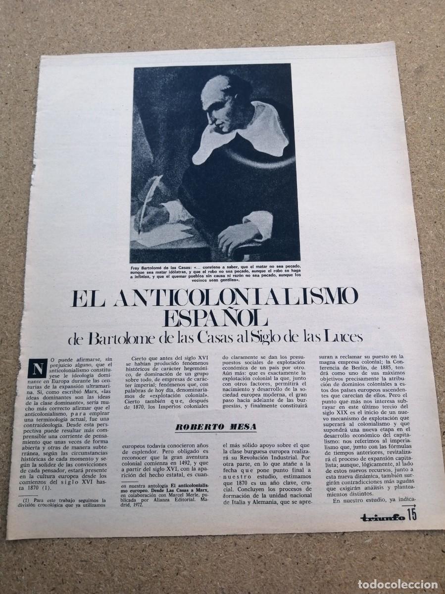 Otros art&iacute;culos de coleccionismo en papel: REPORTAJE. EL ANTICOLONIALISMO ESPA&Ntilde;OL