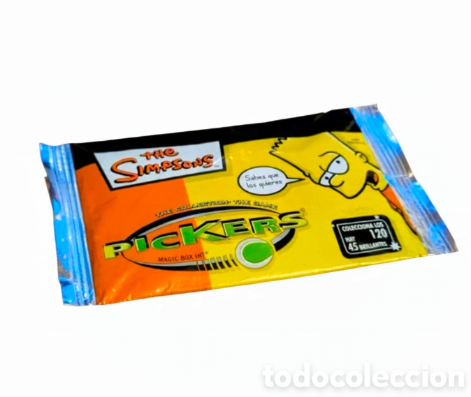 Otros art&iacute;culos de coleccionismo en papel: Sobre sin abrir The Simpsons. Pickers